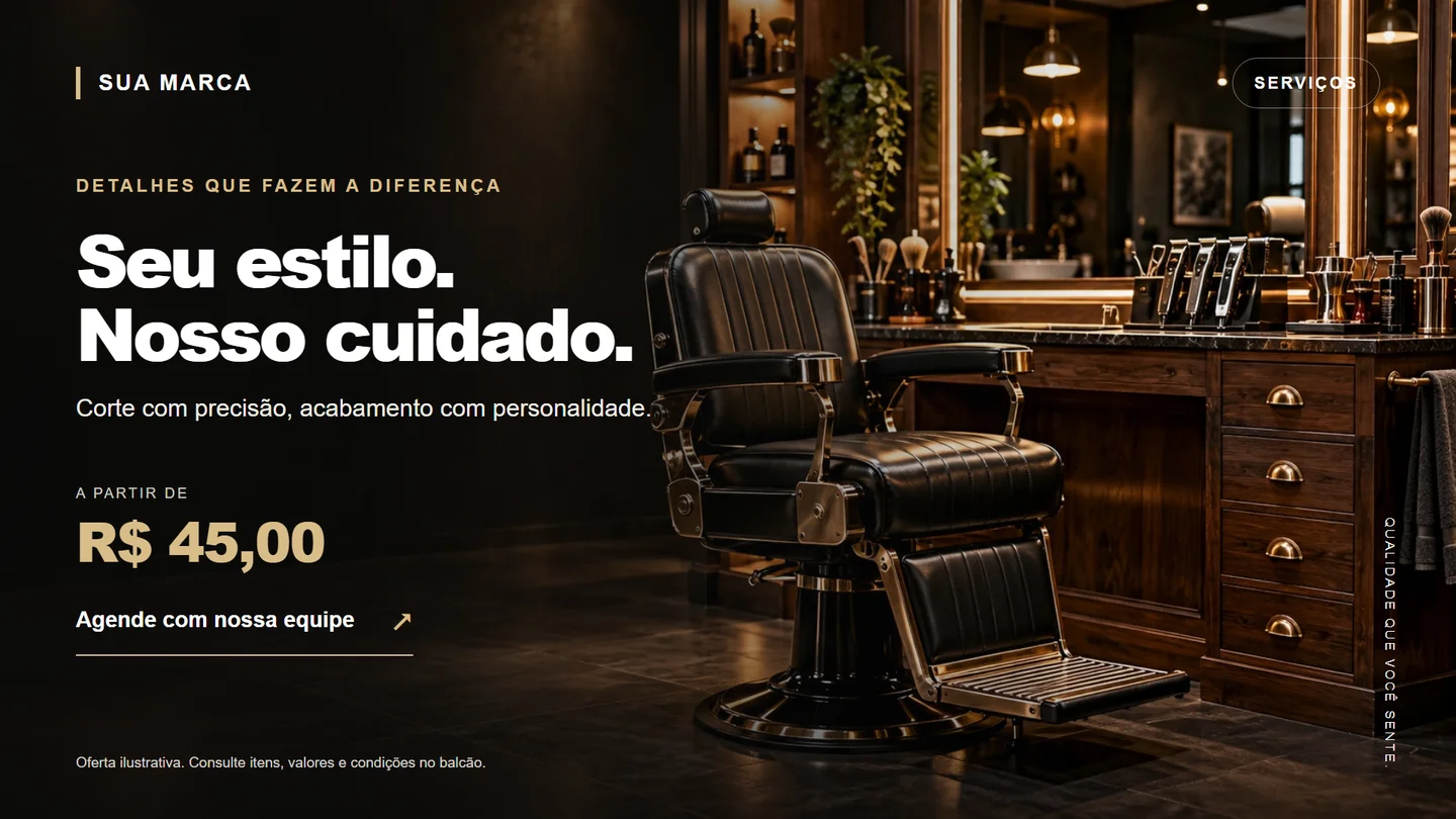 Campanha de barbearia